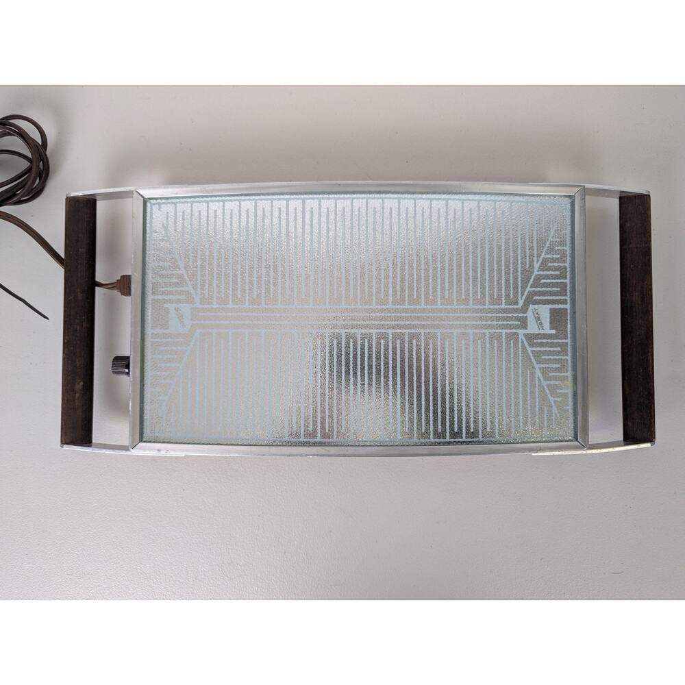 Vtg Salton Hot Tray Rectangle Serveware Dining Entertaining MCM TESTED working